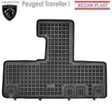 Коврики Peugeot Traveller I от 2016 -  2-й ряд в салон резиновые Rezaw Plast (Польша) - 1 шт.