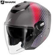 Шлем Shark RS Jet Stride, Серо-красно-лиловый матовый