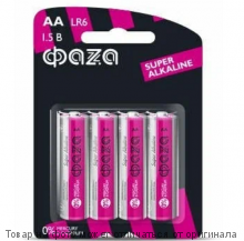 Батарейки ФАZА Alkaline LR03A-S4 ААА (4шт в упаковке)