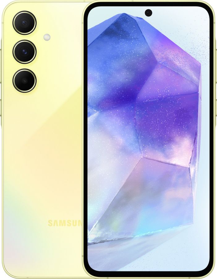 Смартфон Samsung Galaxy A55 5G 8/256 ГБ, Dual: nano SIM + eSIM, lemon EU