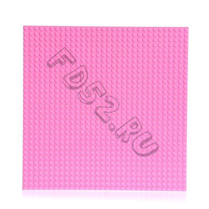 Пластина-основание для конструктора, 25,5 x 25,5 см, цвет розовый