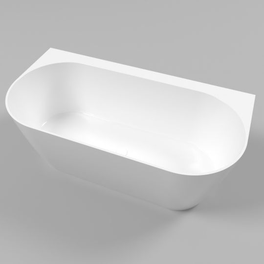 Изображение Пристенная ванна WHITECROSS Pearl B 155x78 0215.155078 из камня