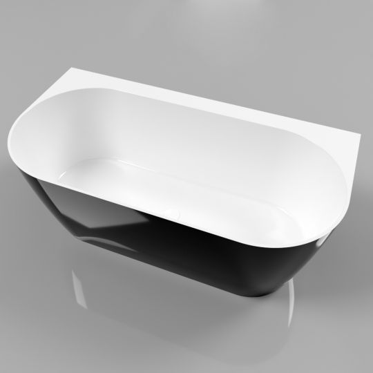 Пристенная ванна WHITECROSS Pearl B 155x78 0215.155078 из камня ФОТО