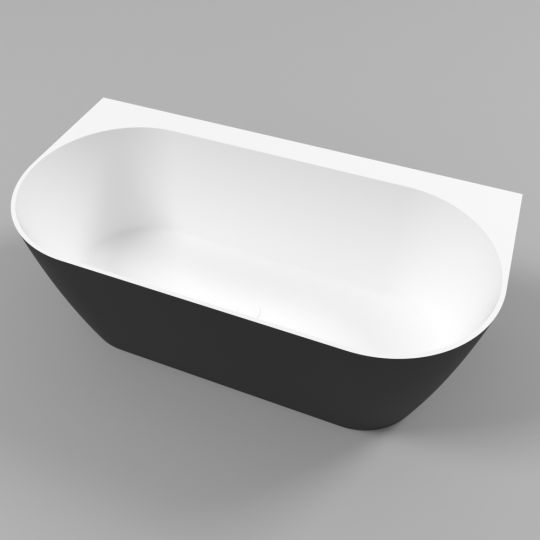 Пристенная ванна WHITECROSS Pearl B 155x78 0215.155078 из камня схема 5