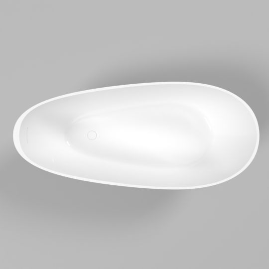 Белая ванна WHITECROSS Spinel X 160x70 0216.160070 из искусственного камня ФОТО