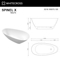 Ванна WHITECROSS Spinel X 160x70 0216.160070 схема 4