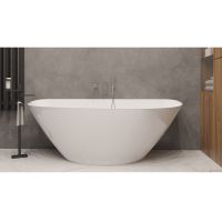 Асимметричная ванна WHITECROSS Topaz 170x80 0212.170080 из искусственного камня схема 7