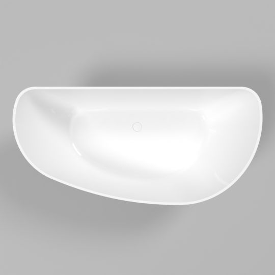 Асимметричная ванна WHITECROSS Topaz 170x80 0212.170080 из искусственного камня схема 21