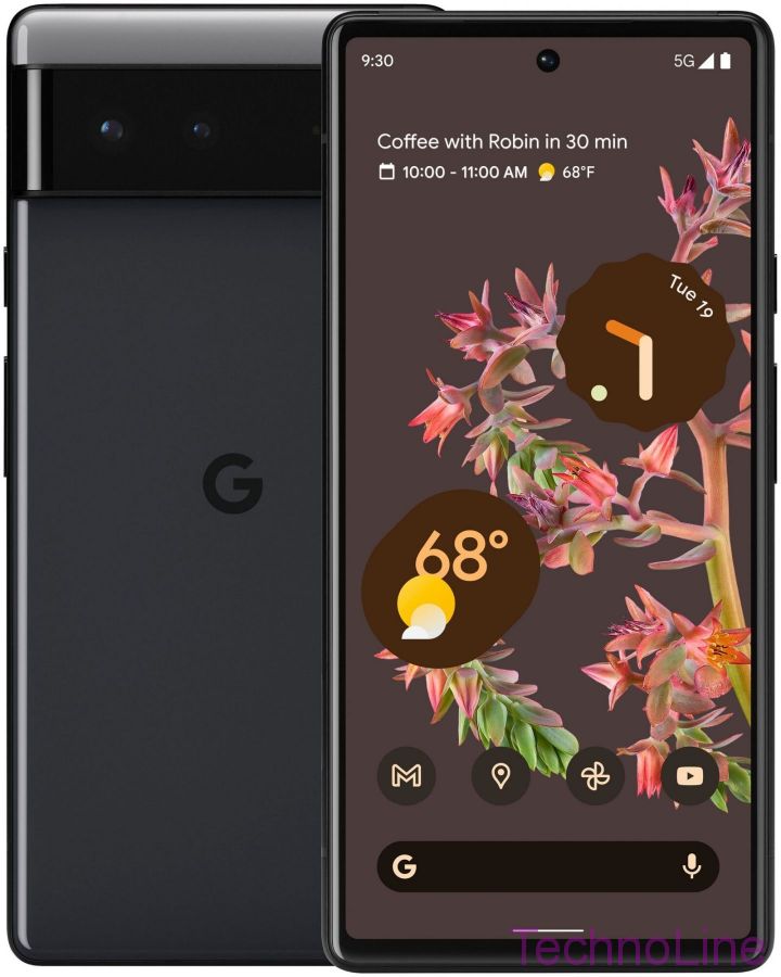Смартфон Google Pixel 6 8/128 ГБ, nano SIM+eSIM, stormy Black