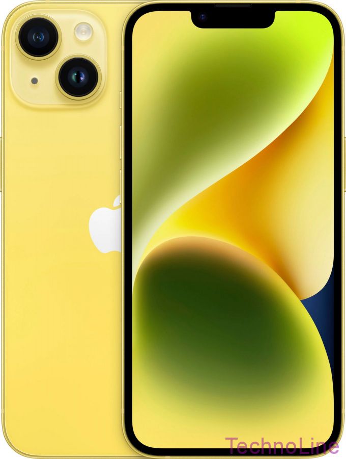Смартфон Apple iPhone 14 Plus 256 ГБ, Dual: nano SIM + eSIM, желтый EU