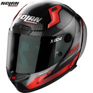 Шлем Nolan X-804 RS Ultra Carbon Hot Lap, Черно-серо-красный