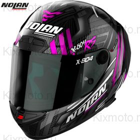 Шлем Nolan X-804 RS Ultra Carbon Spectre, Черно-фиолетово-серебристый