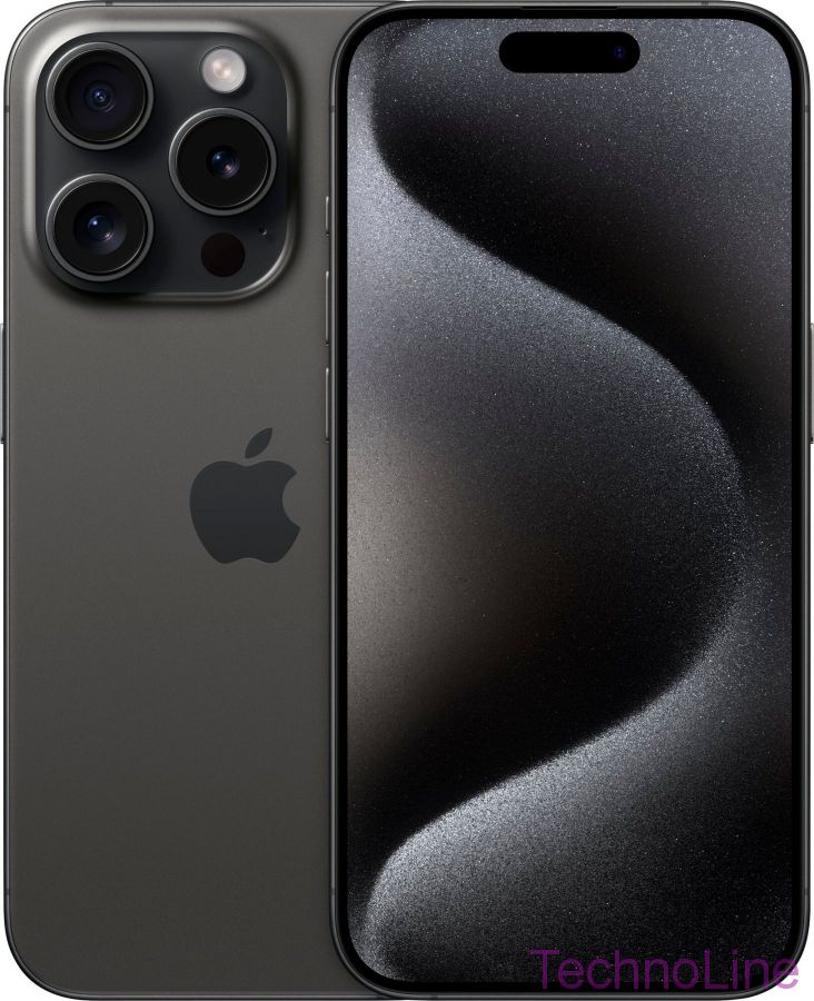 Смартфон Apple iPhone 15 Pro 256 ГБ, 2SIM, черный титан [Hong Kong]
