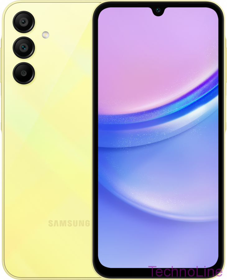 Смартфон Samsung Galaxy A15 4G 4/128 ГБ, Dual nano SIM, желтый EU