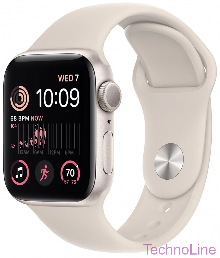 Умные часы Apple Watch Series SE Gen 2 2023 40 мм Aluminium Case GPS, starlight Sport Band M/L