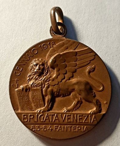 Медаль 1918 Венеция RARE Италия UNC
