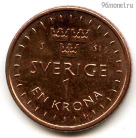 Швеция 1 крона 2016