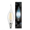 Лампа Gauss LED Filament Candle Tailed E14 7W 580Lm 4100К 104801207 / МВ Лайт