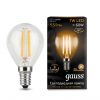 Лампа Gauss LED Filament Globe E14 7W 2700К 105801107 / МВ Лайт