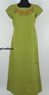 Платье льняное Аппликация (кленовый лист) 44 размер