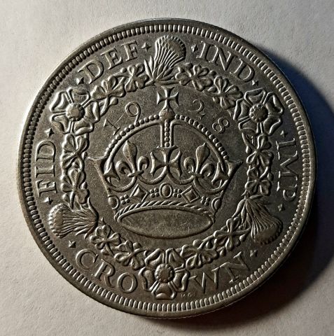1  крона 1928 Великобритания AUNC
