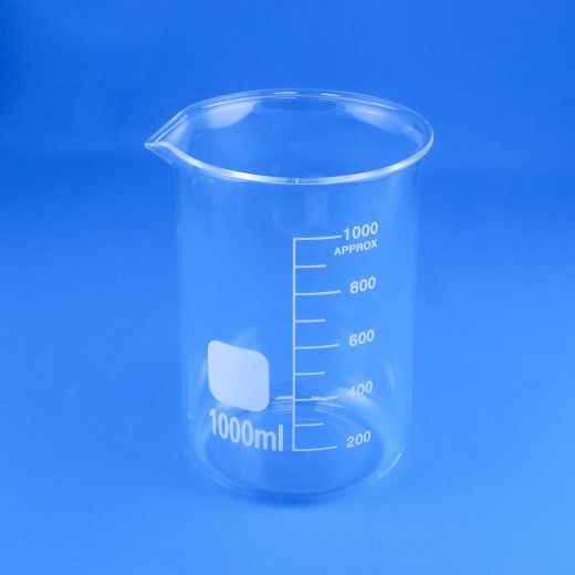 Стакан лабораторный низкий 5drops Н-1-1000, 1000 мл, стекло Boro 3.3, градуированный