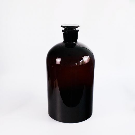Склянка (штанглас) 5drops, 20000 мл, темное стекло, с притёртой пробкой, узкое горло