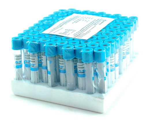 Пробирки с цитратом натрия (3,2%), 2,7 мл, 13х75 мм, пластик, для коагулологических исследований (упаковка 100 шт) ,Improvacuter