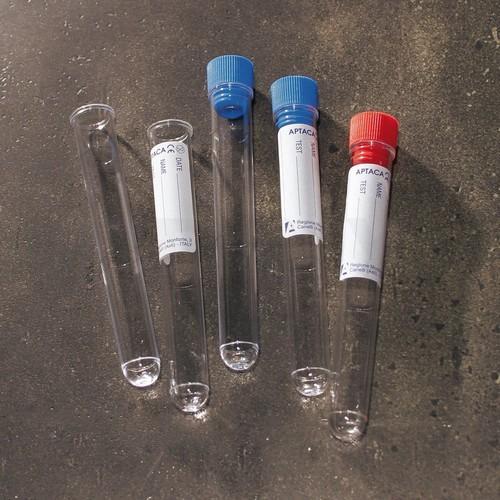 Пробирки цилиндрические стерильные полипропилен 5 мл, с пробкой, без делений, 500 шт/упак, Aptaca