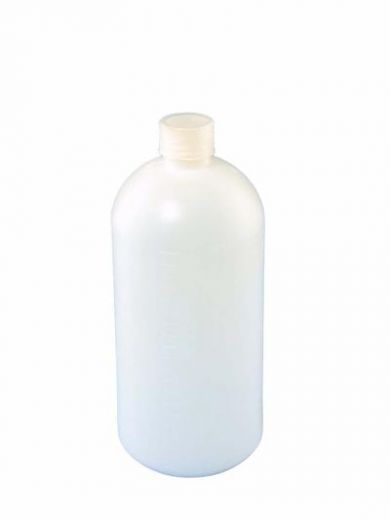 Бутылка из полиэтилена (ПЭ) 60 мл, с винтовой крышкой и прокладкой., 1 уп - 20 шт
