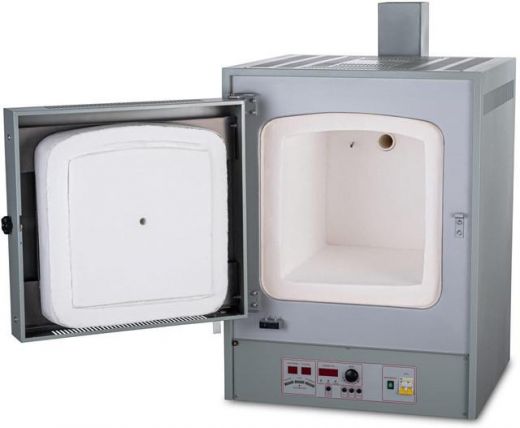 Муфельная печь 50 л, +200/+1100 °C, с одноступенчатым микропроцессорным терморегулятором и вытяжкой