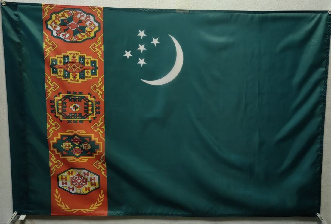 Флаг Туркмении 135х90см.