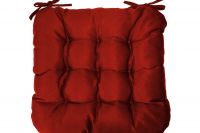Подушка на стул с завязками Феникс [красный]