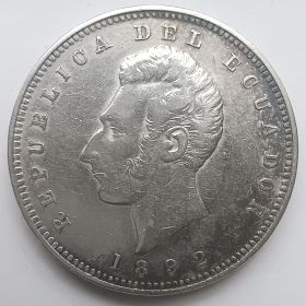 1 сукре Эквадор 1892