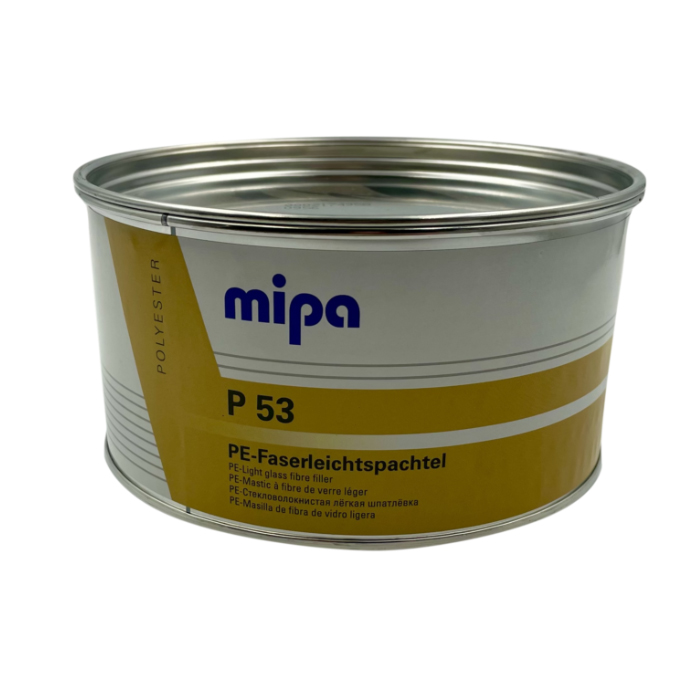 Mipa P 53 PE-Faserleichspachtel Шпатлевка стекловолокнистая легкая, объем 1л.