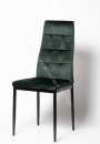 Кухонный стул "DC 4032B" Зелёный велюр/опоры чёрные