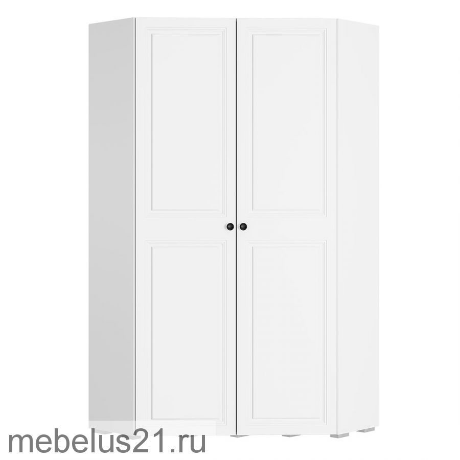 Шкаф угловой Софт ШКУ-01 белый/эмаль белая