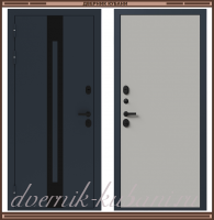 Входная металлическая дверь СТАЛКЕР НЬЮ ТЕРМО Серый муар / Серый матовый 107 мм с терморазрывом Россия