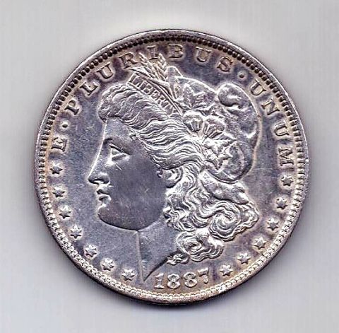 1 доллар 1887 США AUNC