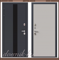 Входная металлическая дверь СТАЛКЕР ТЕРМО Серый муар / Серый матовый 107 мм с терморазрывом Россия