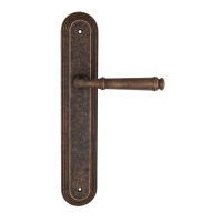 Дверная ручка на планке Fratelli Cattini Farfalla PL288 античная бронза