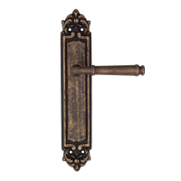 Дверная ручка на планке Fratelli Cattini Farfalla PL96 античная бронза