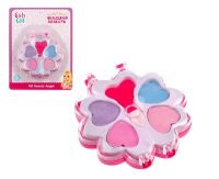Косметика для детей "Girl's Club" в наборе: тени в 3-х цветах: розовый, голубой, фиолетовый, на блистере 14*11*2 см.