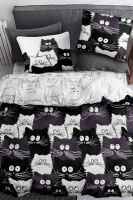 Бязь 2-х спальный [в ассортименте] PAVLine Коты Компания постельное белье