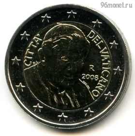 Ватикан 2 евро 2008