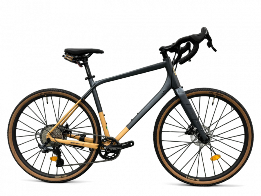 Гравийный Велосипед BOZGOO Inferiore (2024) (Серо-Песочный)