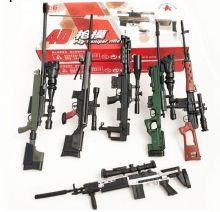 Набор сборных моделей оружия: снайперские винтовки 6 штук масштаб 1:6