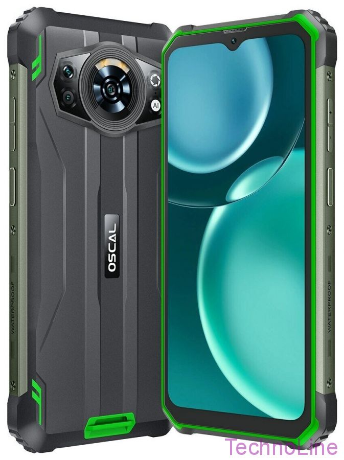 Смартфон Blackview OSCAL S80 6/128 ГБ, Dual nano SIM, зеленый