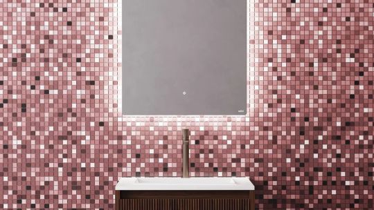 Вертикальное зеркало в ванную Salini OMBRA с подсветкой 27M016090BH ФОТО