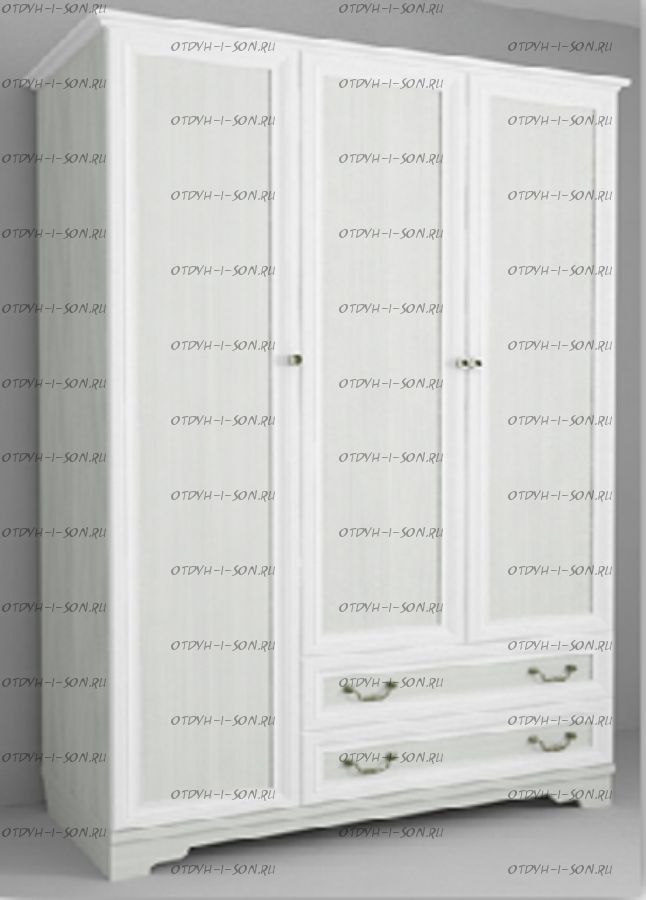 Шкаф 3-дверный без зеркала Классика (128х59х206)
